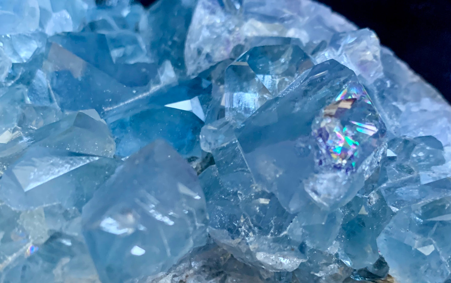 Natural Celestite Crystal Cluster 