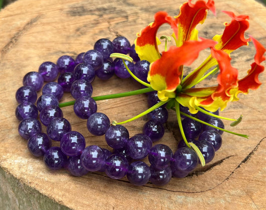 Amethyst Crystal Stretch Bracelet