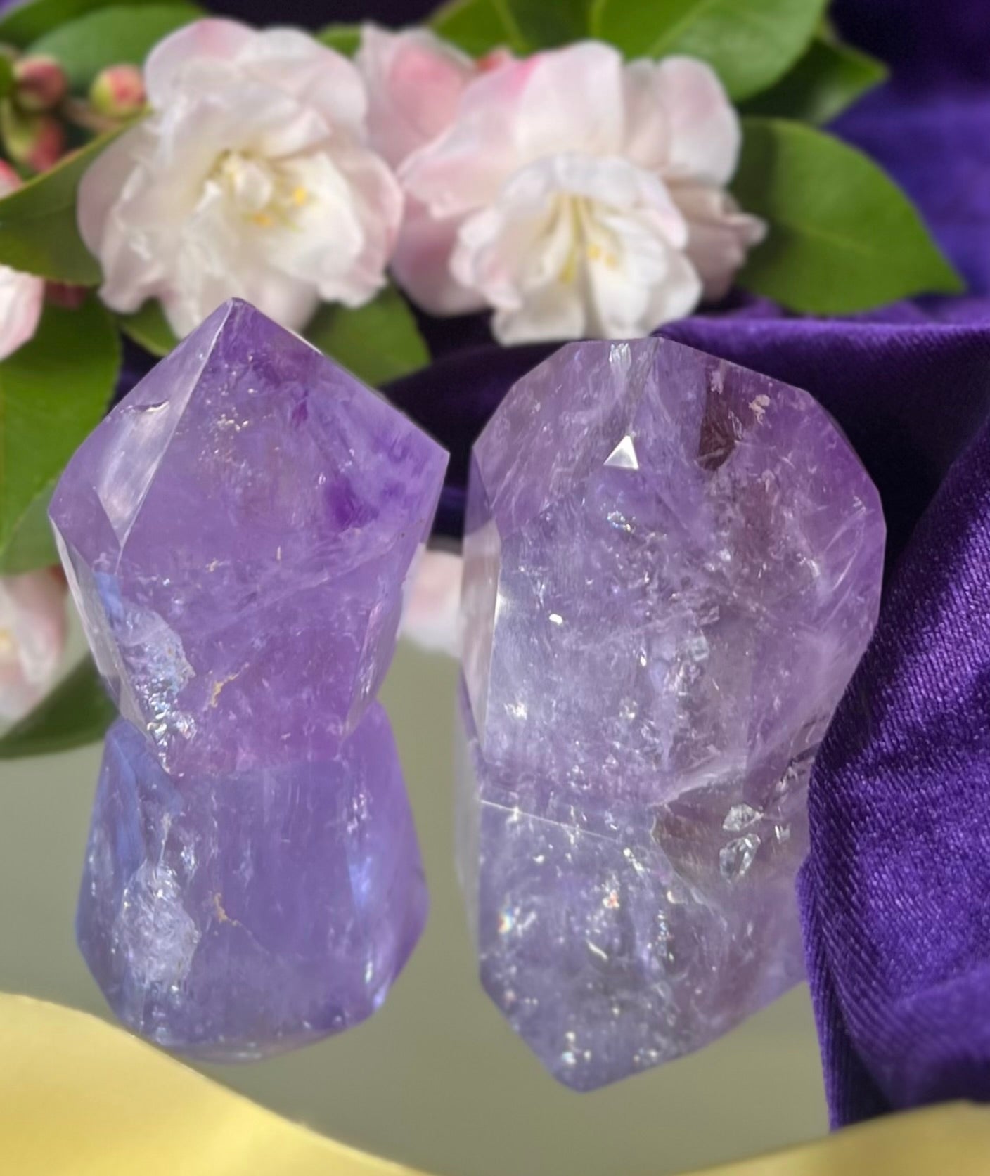 Natural Amethyst Crystal Generator Point