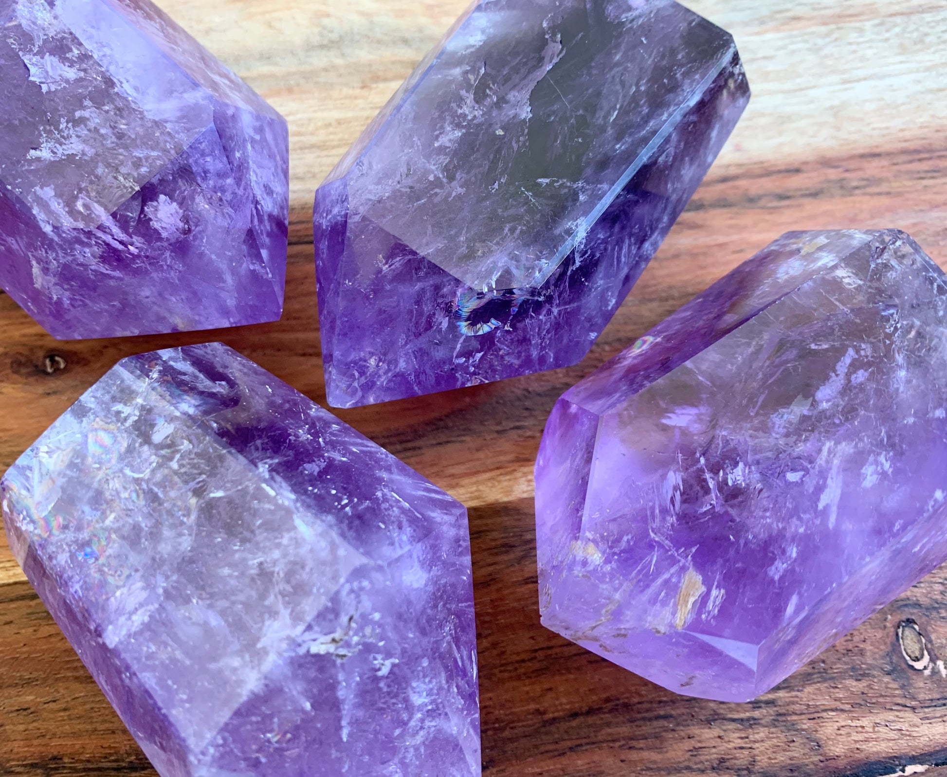 Natural Amethyst Crystal Generator Tower