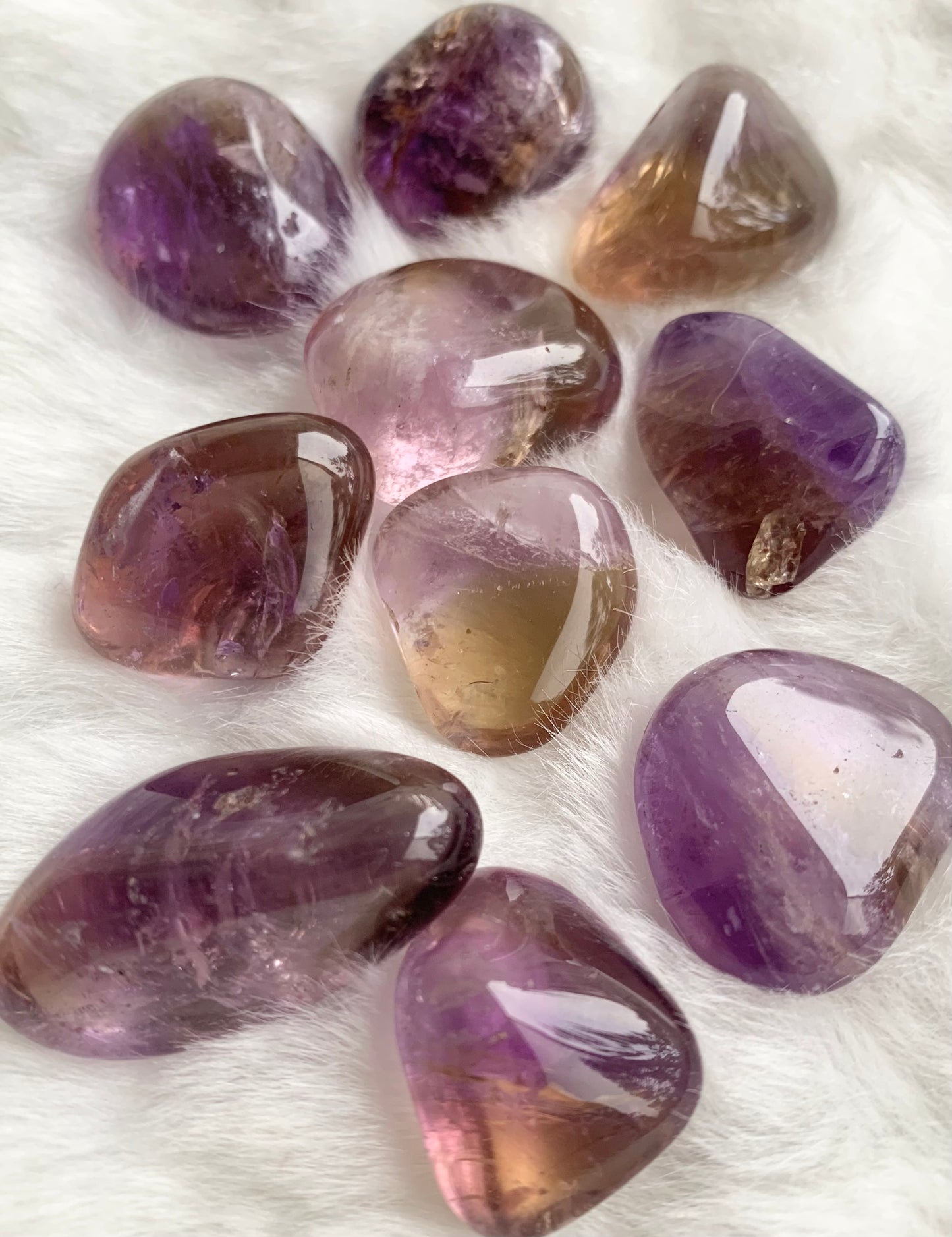 Natural Ametrine Crystal Polished Tumble