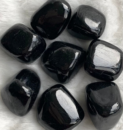 Natural Tumbled Black Tourmaline Crystal 