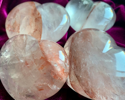 Fire Quartz Puffy Heart