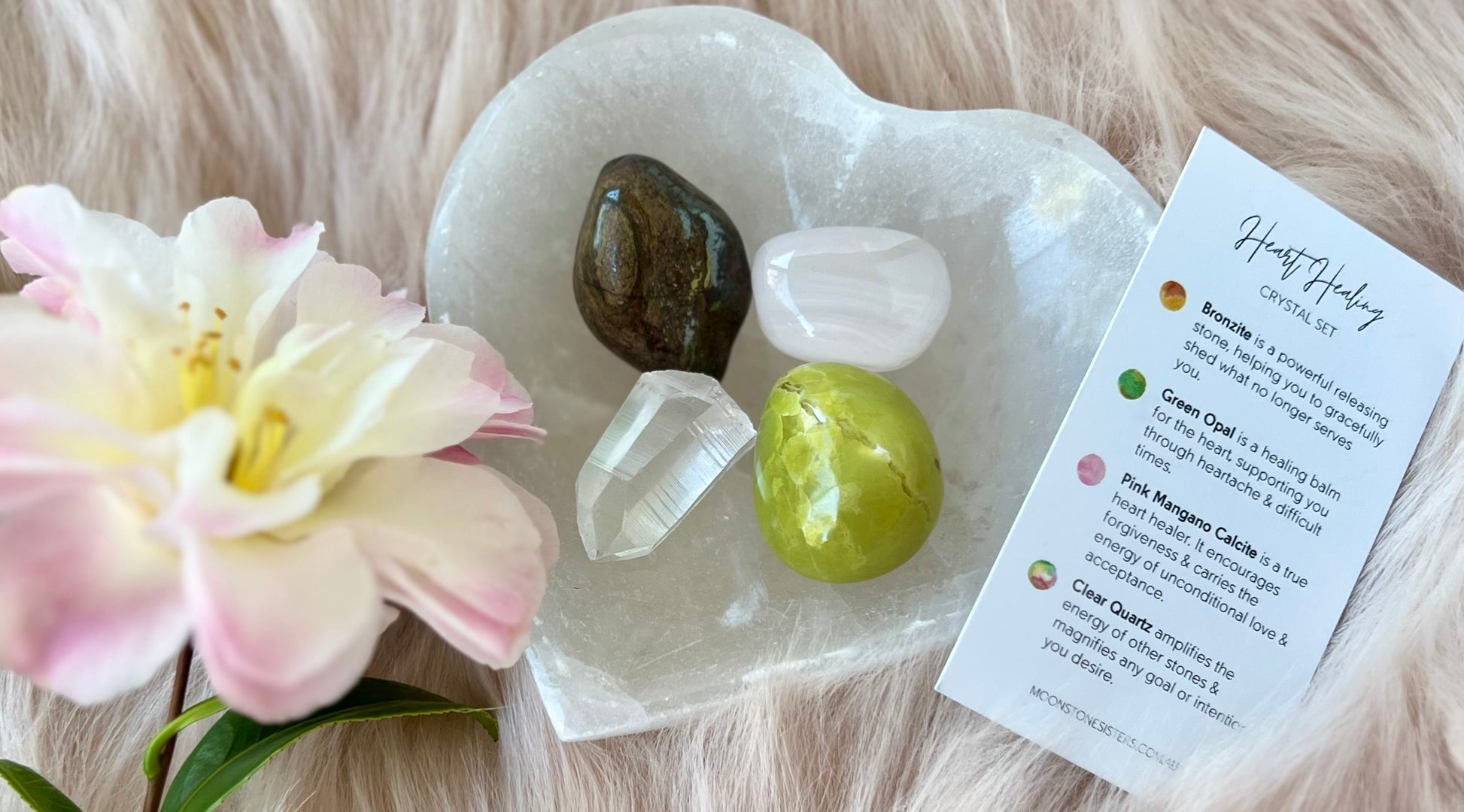 Heart Healing Crystal Gift Set