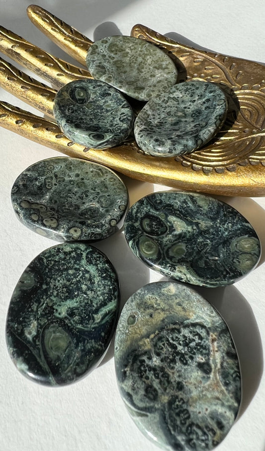 Kambaba Jasper Crystal Worry Stone