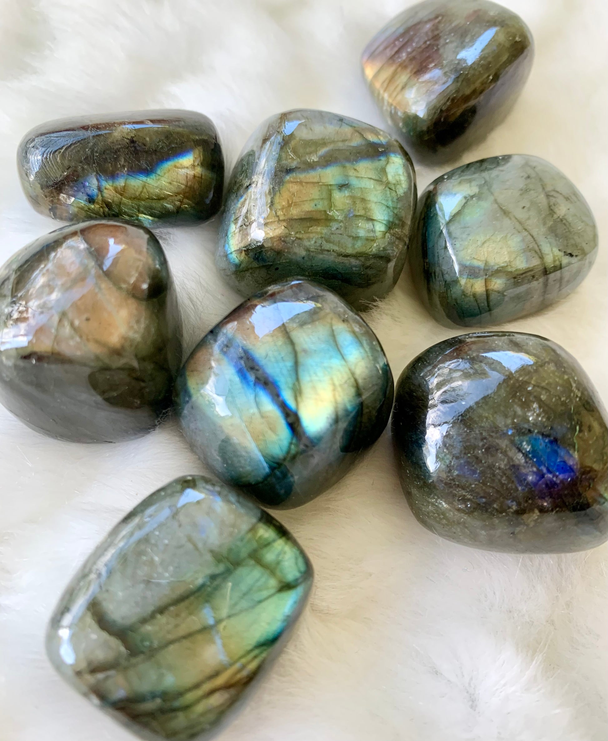 Labradorite Crystal Tumbles