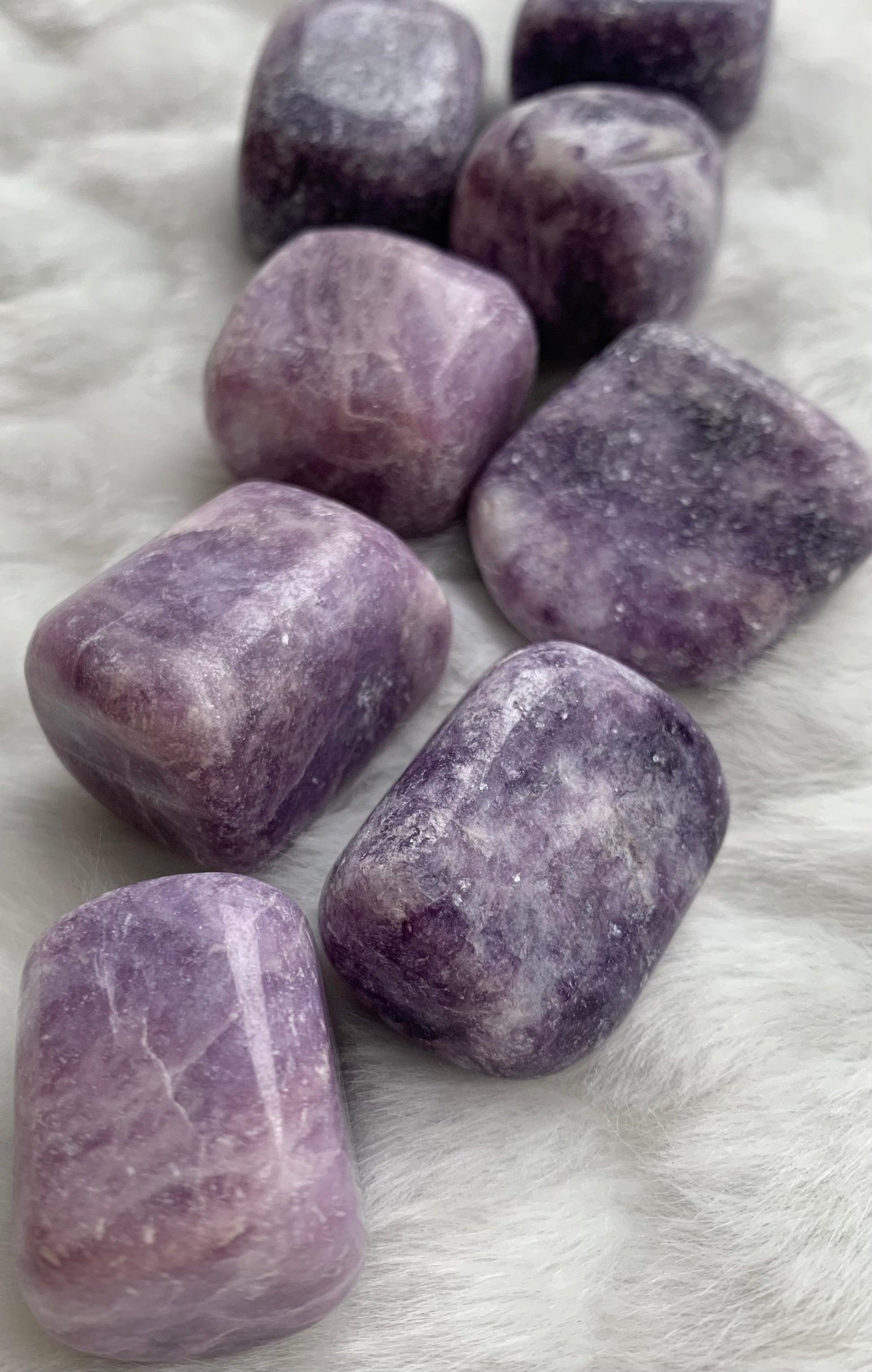 Lepidolite Crystal Tumbles