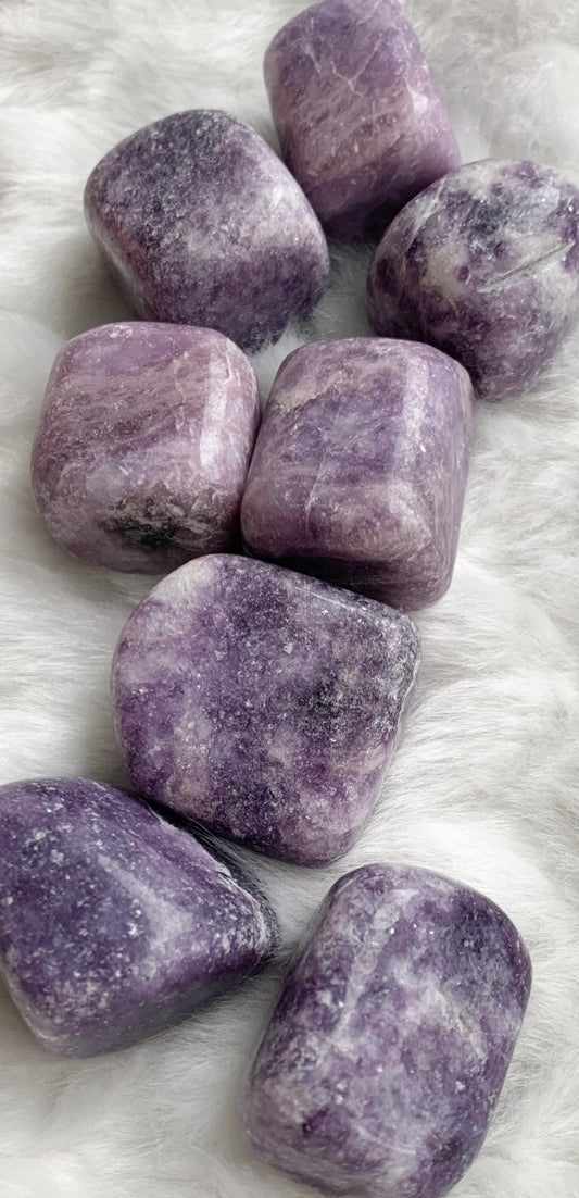 Lepidolite Crystal Tumbles