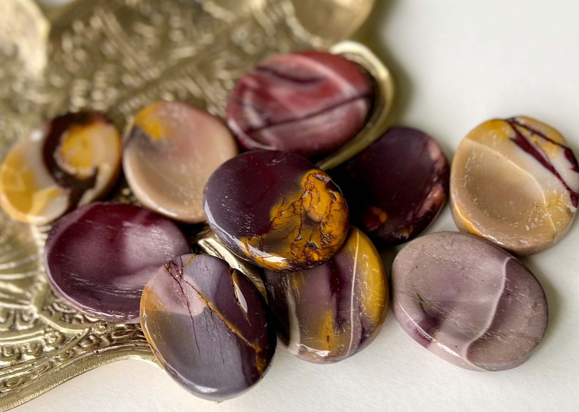 Mookaite Jasper Crystal Worry Stones