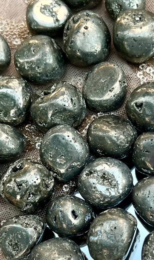 Natural Pyrite Crystal Tumble