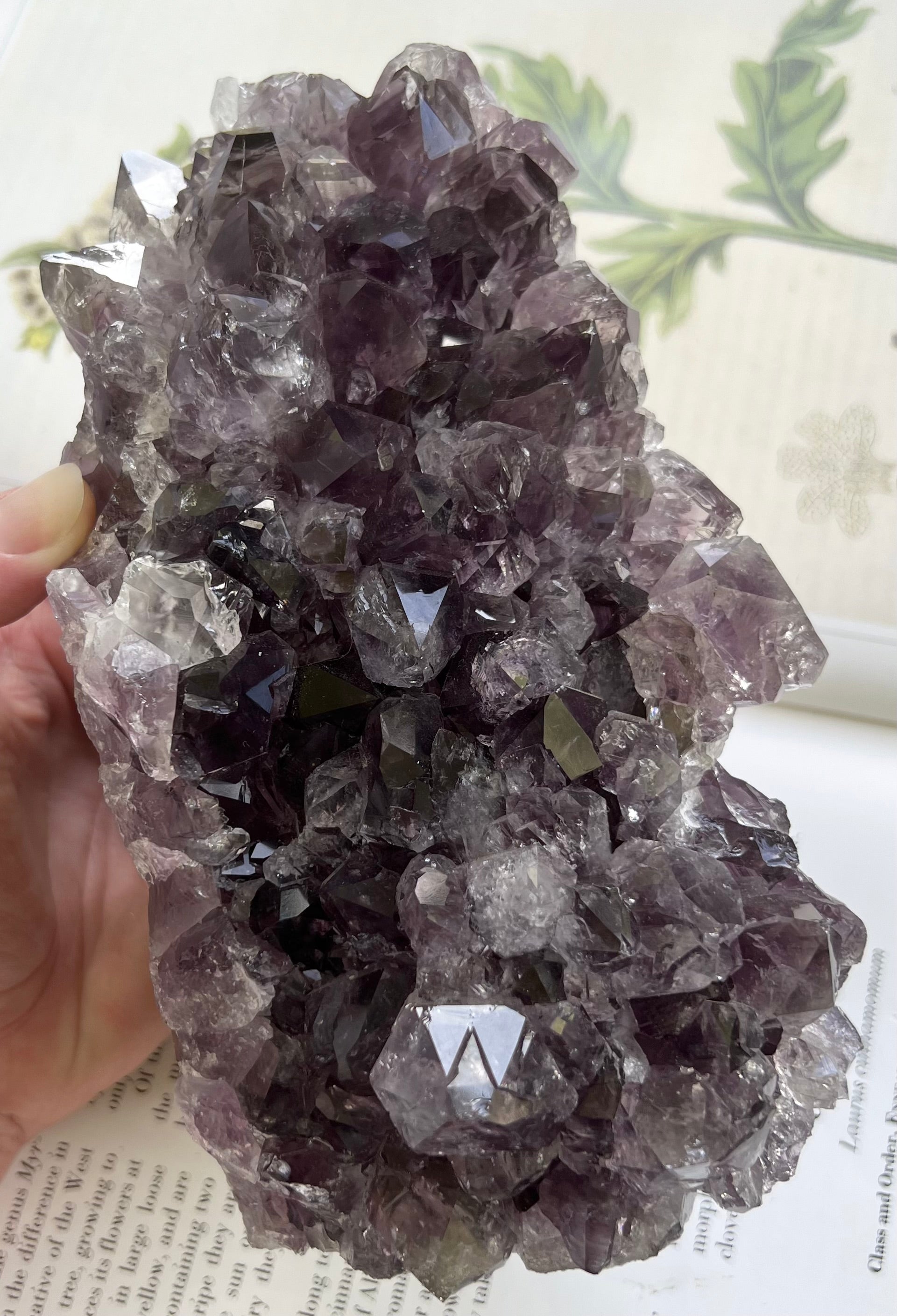 Natural Purple Amethyst Crystal Cluster