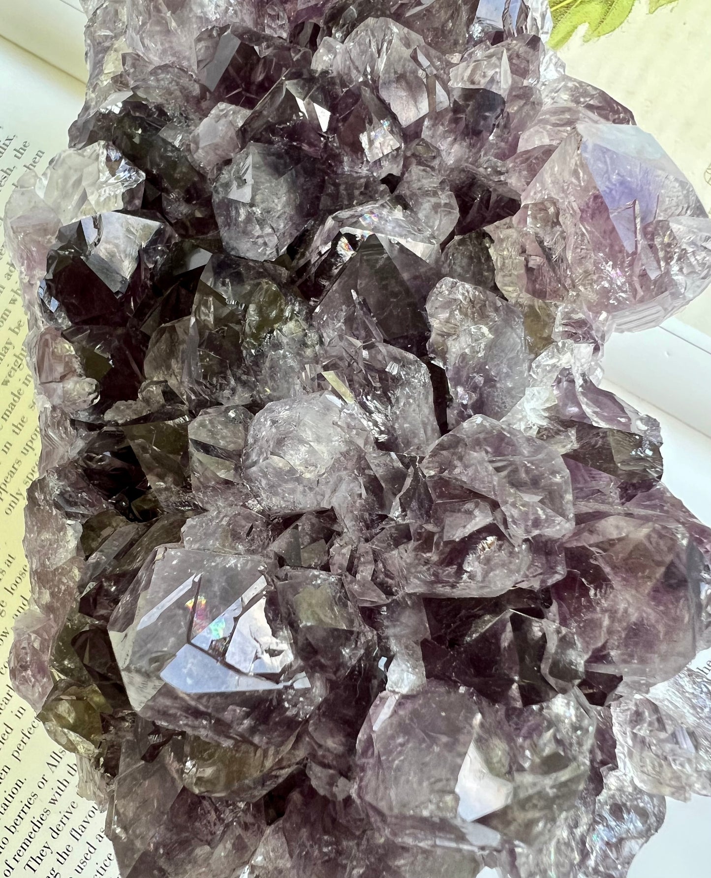 Natural Purple Amethyst Crystal Cluster 