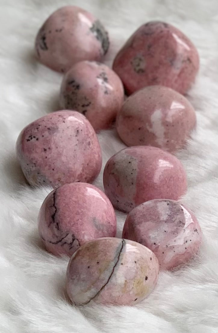 Rhodonite Polished Crystal Tumble