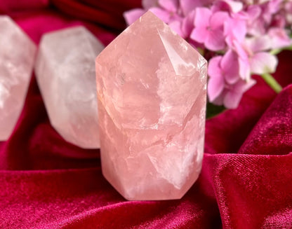 Rose Quartz Crystal Generator Carving