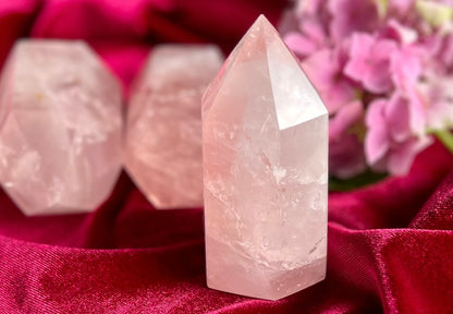 Rose Quartz Crystal Generator Carving