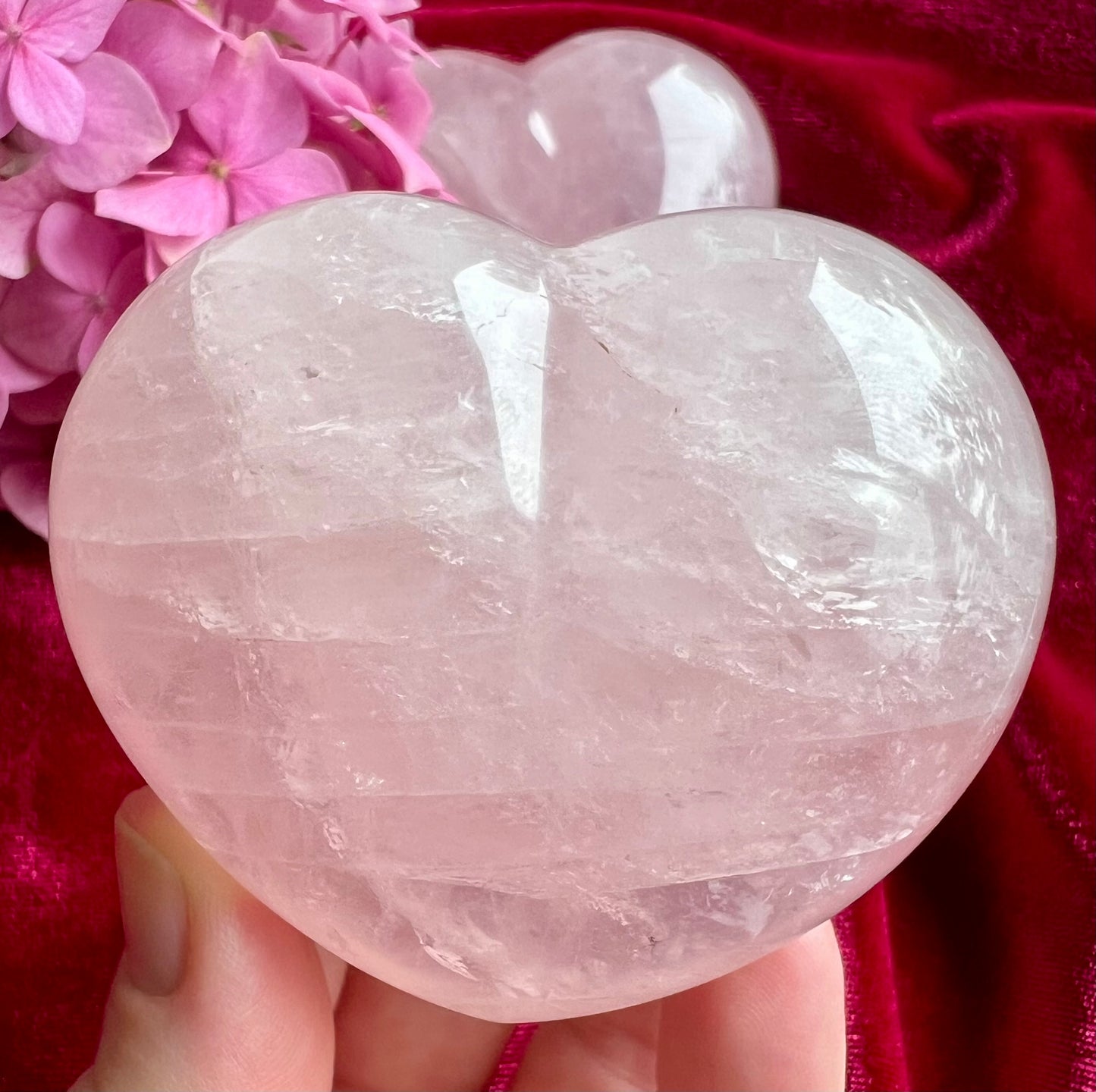 Rose Quartz Crystal Heart