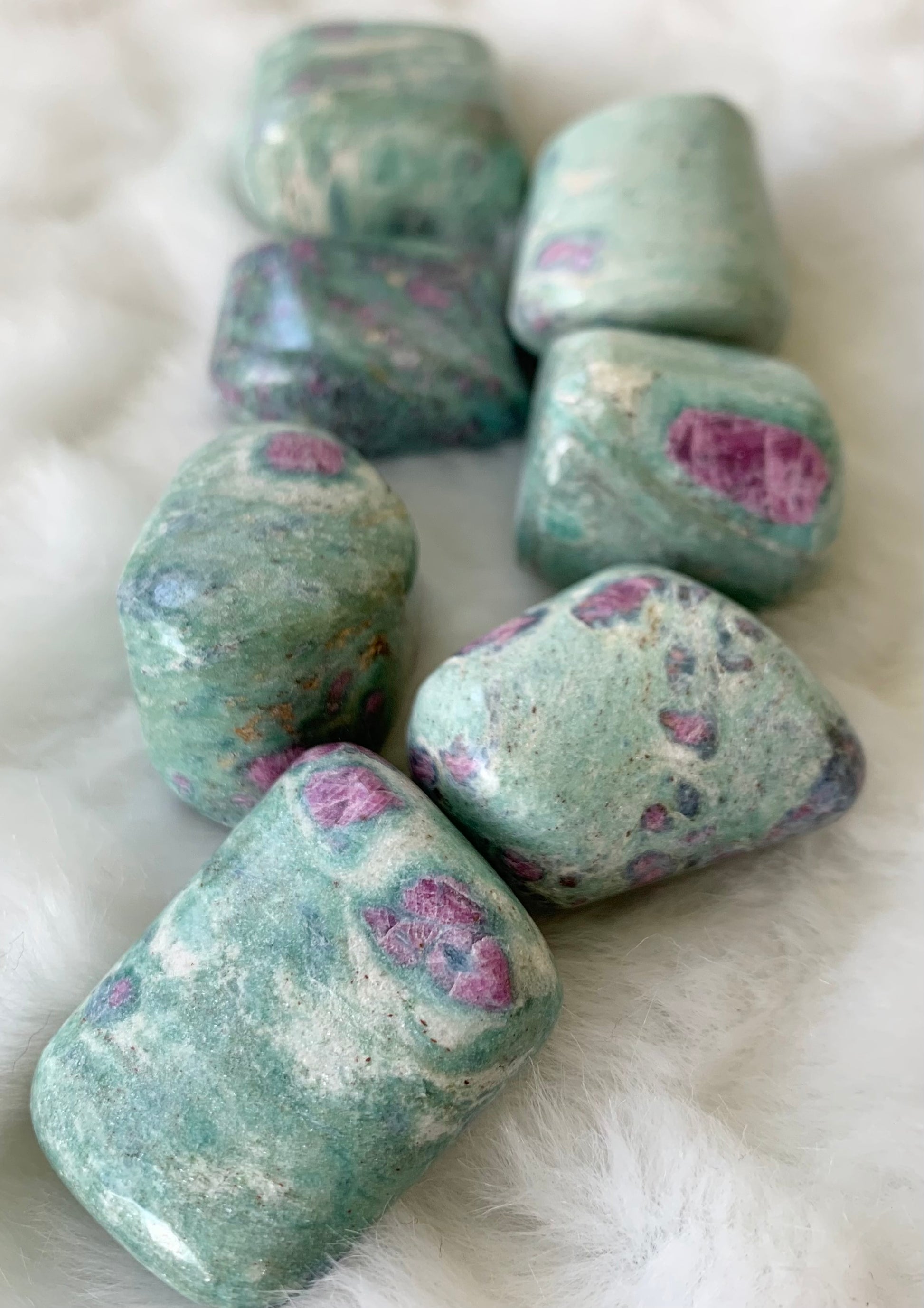 Ruby Fuchsite Polished Crystal Tumble