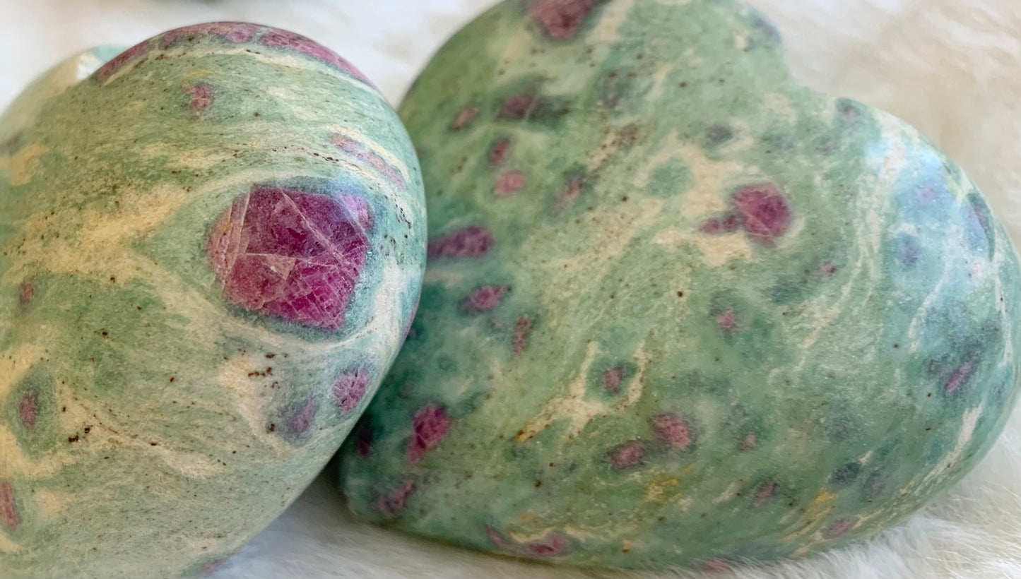 Ruby Fuchsite Heart